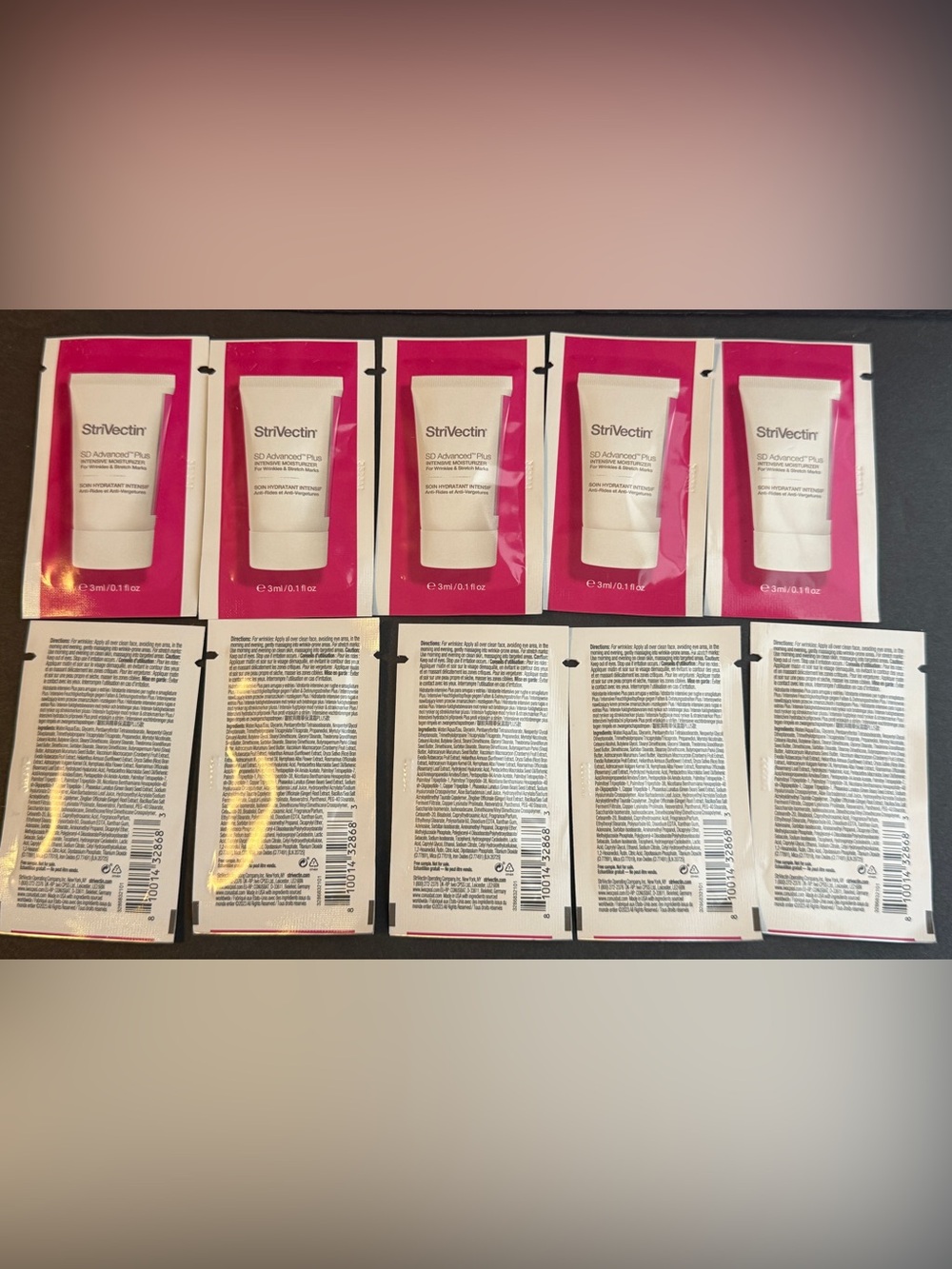 Lot of 10 StriVectin SD Advanced Plus Intensive Moisturizer Samples 3ml 0.1oz